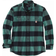 Carhartt Rugged Flex Relaxed Fit Midweight Flannel long Sleeves Plaid Shirt - Slate Green