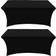 Utopia Kitchen Spandex Tischdecke Schwarz (183x76cm)