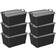 Life Story Stackable Locking Closet & 13 Storage Box 13.8gal 6pcs