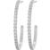 Edblad Glow Creoles Mini L Earrings - Silver/Transparent