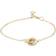 Snö of Sweden Connected Chain Bracelet - Gold/Transparent