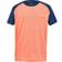 Babolat Play Crew Neck Tee - Fluo Strike/Estate Blue