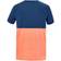 Babolat Play Crew Neck Tee - Fluo Strike/Estate Blue