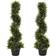 OutSunny Spiral Topiary Trees Set of 2 Artificial Plant 2pcs