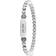 Lagos Signature Caviar Stretch Mom Bracelet - Silver