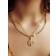 Rachel Jackson London St Christopher Talisman Necklace - Gold