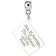 Harry Potter Hogwarts Acceptance Letter Slider Charm - Silver