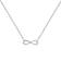 Philip Jones Infinity Friendship Quote Necklace - Silver