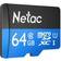 Netac P500 MicroSDXC Class 10 UHS-I U1 80/20 MB/s 64GB +SD Adapter