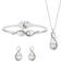 Jon Richard Infinity Matching Set - Silver/Pearl/Transprent