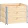 vidaXL Pallet Frame 3-pcs 80x60x19cm