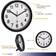 TFA Dostmann 60.3538.01 Black Reloj de pared 17.7cm