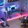 Desino Computer Gaming Desk- Black/Red, 1000x500x750mm