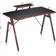 Desino Computer Gaming Desk - Black/Red