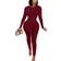 Xxtaxn Women's Sexy Long Sleeve Bodycon Jumpsuit