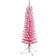 Haute Decor 4 ft. Pre-Lit Incandescent Pink Flocked Cotton Candy Fir Artificial Christmas Tree 48"