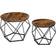 Vasagle Round Coffee Table 50cm 2pcs