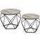 Vasagle Round Coffee Table 50cm 2pcs