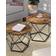 Vasagle Round Coffee Table 50cm 2pcs