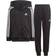 Adidas Essentials 3 Stripes Shiny Tracksuit - Black/White (HR5906)