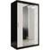 Furniturebox Marmul Black/White Garderob 120x200cm