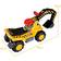 Costway Outdoor Kids Ride On Construction Excavator with Safety Helmet