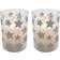 LumaBase Silver Stars LED Candle 4" 2