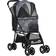 Pawhut Pet Stroller Dog Pram Pushchair Cat Travel Carriage Universal Wheels 48x99cm