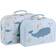 A Little Lovely Company Ocean Suitcase Set