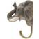 Wildlife Garden Hand-Carved Elephant Coat Hook 2.9"