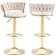 Velvet Swivel Bar Stool 38.2" 2