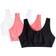 Fruit of the Loom Built Up Tank Style Sports Bra 3-pack