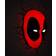 Marvel Deadpool Mask 3D Applique