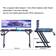 HLDIRECT MLHD14 LED Gaming Desk - Black