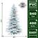 Fraser Hill Farm 6.5-Ft. Flocked Pine Valley Christmas Tree 78"