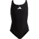 adidas Girl's Solid Small Logo Swimsuit