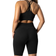 ICANIWILL Ribbed Define Seamless Sports Bra - Black