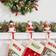 GlitzHome Santa, Snowman, Penguin Decoration 6.2" 3pcs