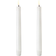 Uyuni Stabkerzen Taper 2.3 x 20 cm - Blanc Bougie LED 20cm 2pcs