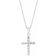 Simply Be Cross Pendant Necklace - Silver/Transparent