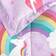 Dream Factory Unicorn Rainbow Reversible Twin Comforter Set 64x86"