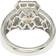 Suzy Levian Emerald-Cut & Round Engagement Ring - Silver/Transparent