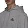 Adidas Essentials Fleece Hoodie - Medium Grey Heather/Black