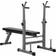 Homcom Weight Bench Foldable with Barbell Rack and Dip Station