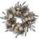 Kurt Adler Silver and Gold Champagne Wreath Christmas Decoration