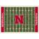 Imperial Nebraska Huskers Field Green, Red 162.6x233.7cm