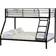 SECONIQUE Triple Sleeper Black Bunk Bed 147x200cmcm