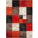 Arkiio London Square Röd, Grå, Brun, Vit, Svart, Orange 133x190cm