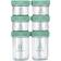 Sage Spoonfuls Leak Proof Glass Baby Food Containers 6-pack