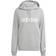 adidas Essentials Linear Huvtröja Damer Ljusgrå